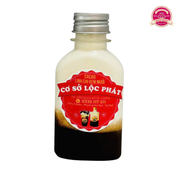 Cà phê cacao linh chi kem muối dạng chai